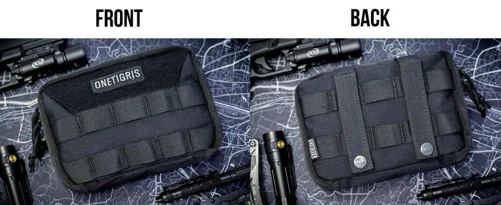 OneTigris Small MOLLE Pouch, Tactical Admin Pouch Belt EDC Tool Organizer Zippered Utility Waist Pack 7.5"x5"x2" Multicam - molle admin pouch tactical edc pouch tool pouch utlity pouch med pouch
