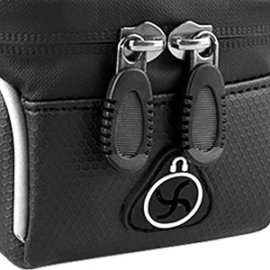 Bike Phone Front Frame Bag - Bicycle Bag Waterproof Top Tube Cycling Phone Mount Pack Phone Case for 6.5 iPhone Plus xs max - zipper