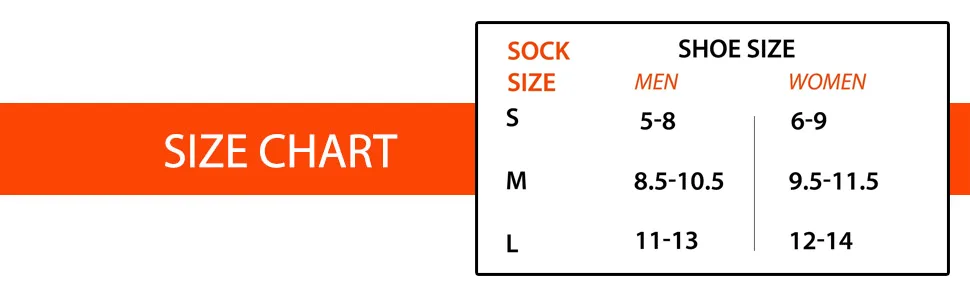 Pure Athlete High Performance Wool Ski Socks - Thermal Warm Merino Wool OTC Sock, Men Women 1 Pair - Black/Grey/Neon Pink Small - size-chart-pure-athlete-high-performance-ski-socks