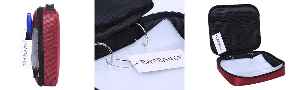 Raprance Fishing Soft Plastic Baits Tackle Binder Lure Organizer Storage Bag Black - product information 18