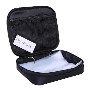 Raprance Fishing Soft Plastic Baits Tackle Binder Lure Organizer Storage Bag Black - soft lure bag