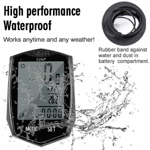 SEISSO Bike Computer Speedometer Wireless Waterproof Cycling Odometer, Smart Sensor, Auto Wake-up, Multi-Function Bicycle Speed Tracker with LCD Backlight Display - product information 10