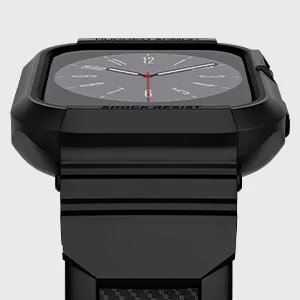 Spigen Rugged Armor Pro Compatible with Apple Watch Case with Band Series 8/7 (45mm) and Series SE2/6/SE/5/4 (44mm) - Black - product information 3