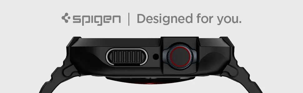 Spigen Rugged Armor Pro Compatible with Apple Watch Case with Band Series 8/7 (45mm) and Series SE2/6/SE/5/4 (44mm) - Black - product information 8