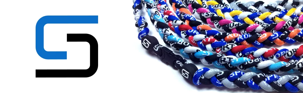 Sport Ropes Triple Titanium Necklace - Choose from Multiple Colors and Sizes Pink/Black/White 18" - Titanium necklaces for baseball, softball, basketball, football, soccer, hockey, lacrosse, golf.