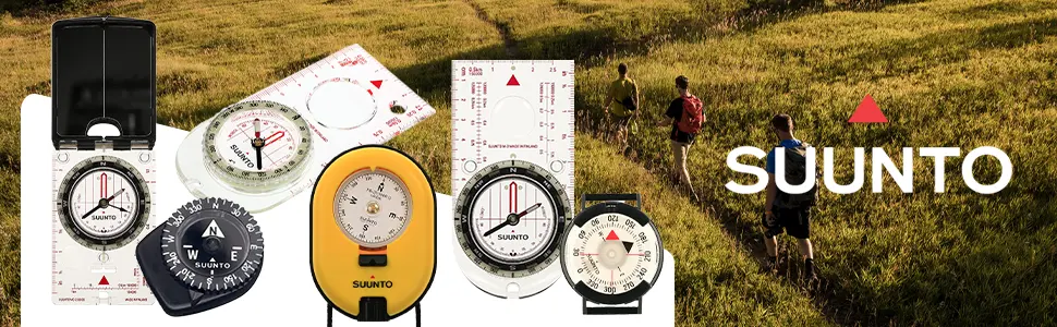 SUUNTO Clipper Compass, Micro Compass Attaches to Strap, Sleeve or Map Edge Nh Compass - Suunto Compass