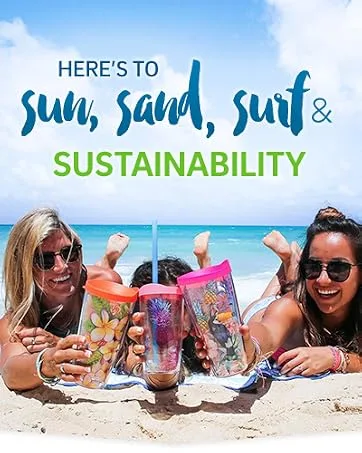 Tervis Made in USA Double Walled Texas State Bobcats Insulated Tumbler Cup Keeps Drinks Cold & Hot, 24oz, College Pride - Sand Surf Sustainability