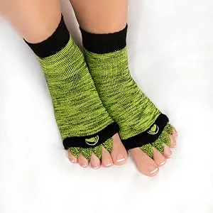 Original Foot Alignment Socks Blue (Womens 7-9/Mens 5-8) Happy Feet (Medium) Blue Medium - the original foot alignment socks
