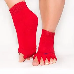 Original Foot Alignment Socks Blue (Womens 7-9/Mens 5-8) Happy Feet (Medium) Blue Medium - THE ORIGINAL FOOT ALIGNMENT SOCKS