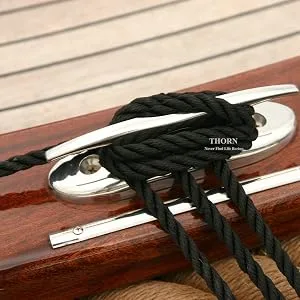 Thorn Boat Folding Cleat,Flip Up 4-1/2" Dock Cleats Marine Stainless Steel 4 1/2 Inch,1pcs - folding up cleats