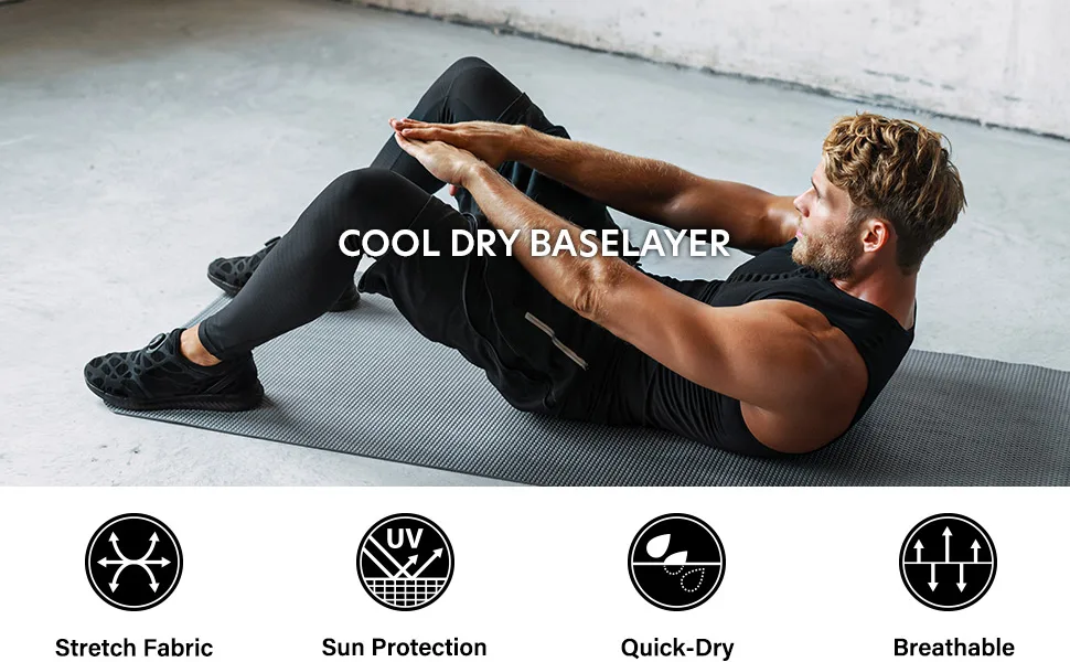 TSLA 1, 2 or 3 Pack Men's Compression Pants, Cool Dry Athletic Workout Running Tights Leggings with Pocket/Non-Pocket Hyper Control Pants Black Large - product information 17