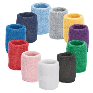 Unique Sports Athletic Performance Team Pack of 24 Wristbands (12 Pair) Red - wristbands
