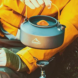Widesea 1L Camping Kettle Portable Ultralight Aluminum Teapot for Backpacking,Hiking, Camping and Picnic - product information 3