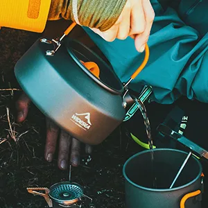 Widesea 1L Camping Kettle Portable Ultralight Aluminum Teapot for Backpacking,Hiking, Camping and Picnic - product information 4