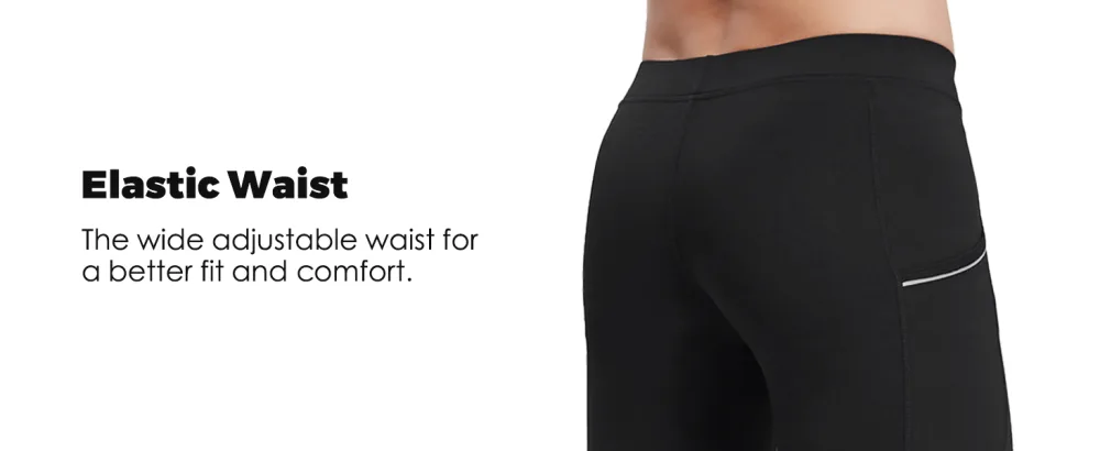 Willit Men's Active Yoga Leggings Pants Running Dance Tights with Pockets Cycling Workout Pants Quick Dry Black Medium - product information 3