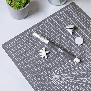 Sizzix Stuffing Tool for Quilting, 3D Projects, Softies & Crafts, 10, Multi Color - Sizzix cutting mat with multi-tool interchangeable brush heads