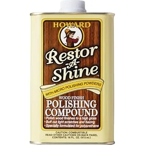 Howard RS0016 Restor-A-Shine Wood Finish Polishing Compound - 16 oz - Restor-A-Shine