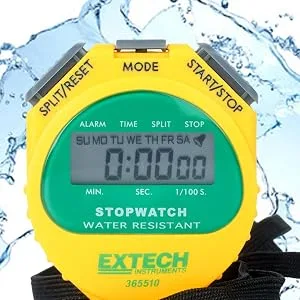 Extech 365510 Stopwatch/Clock , Yellow - product information 5