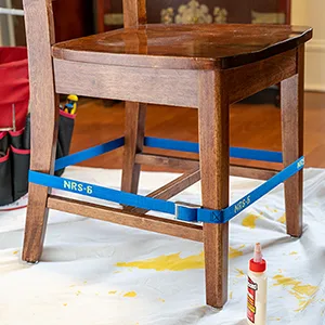 NRS Buckle Bumper Tie Down Strap 2 Pack-IconicBlue-12ft Iconic Blue 12' - Strap Securing Chair Leg Glue Repair Job