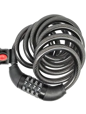 SEPOX Resettable Bike Lock Cable with Combination Bicycle Locks 6 Feet Heavy Duty Anti Theft with Mounting Bracket - product information 15