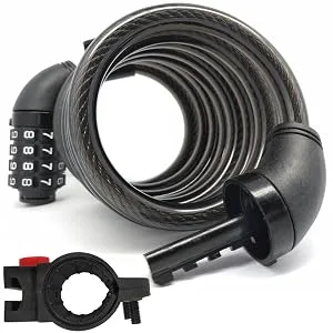 SEPOX Resettable Bike Lock Cable with Combination Bicycle Locks 6 Feet Heavy Duty Anti Theft with Mounting Bracket - product information 18