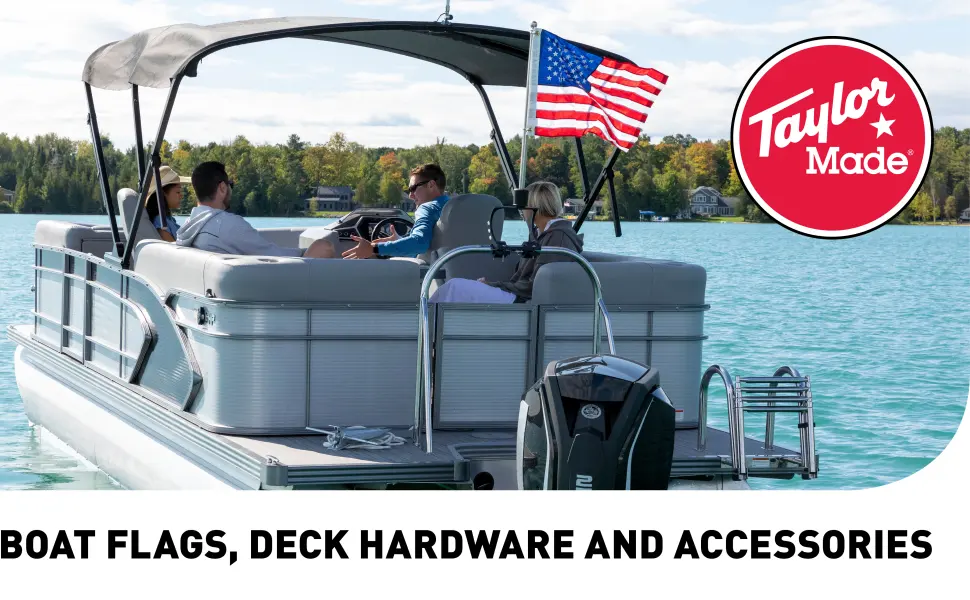 Taylor Made Products 93302 Decorative Code Boat Flag Set, 12 x 18-Inch - image