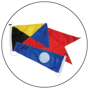 Taylor Made Products 93302 Decorative Code Boat Flag Set, 12 x 18-Inch - image