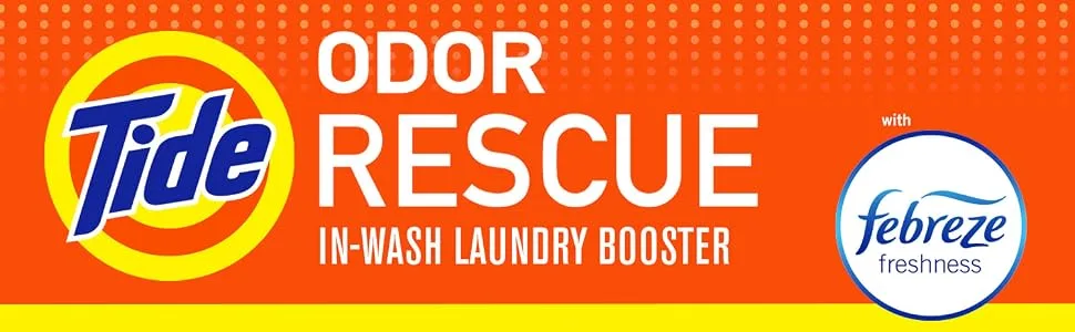 Tide Odor Rescue In-Wash Laundry Booster Pacs, 27 Count per pack, 21 Ounce (37000962243) Active Fresh 27 Count (Pack of 1) - product information 1