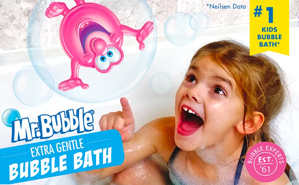 Mr. Bubble Extra Gentle Bubble Bath - Hypoallergenic, Tear Free Bubble Bath Solution Perfect for Sensitive Skin (Pack of 2 Bottles, 16 fl oz Each) 16 Fl Oz (Pack of 2) Extra Gentle - Mr Bubble Extra Gentle Bubble Bath