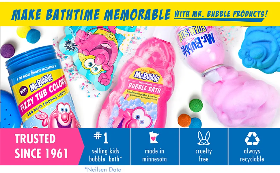 Mr. Bubble Extra Gentle Bubble Bath - Hypoallergenic, Tear Free Bubble Bath Solution Perfect for Sensitive Skin (Pack of 2 Bottles, 16 fl oz Each) 16 Fl Oz (Pack of 2) Extra Gentle - Mr Bubble Extra Gentle Bubble Bath
