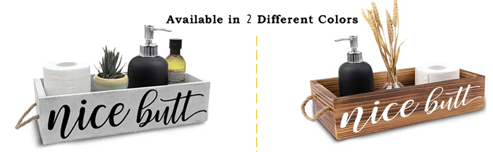 Cocomong Nice Butt Bathroom Decor Box 2 Sides, Toilet Paper Holder, Funny Farmhouse Bathroom Decor - product information 7