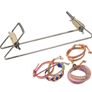 Pssopp Beading Loom Ultimate Bead Loom Kit Metal Frame Crafts DIY Beading Loom Jewelry Loom for Necklace Bracelet - Beading Loom