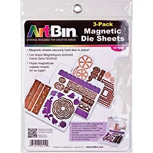 ArtBin 6978AB Magnetic Die Storage Case with 3 Magnetic Die Sheets, Portable Paper Craft & Die Organizer with Handle, Translucent Box & Sheet set - product information 3