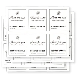 CONNOO 15 Pack 7 OZ Clear Candle Jars with Bamboo Lids for Making Candles, Thick Glass Candle Jars Empty Jars in Bulk with lids - Dishwasher Safe - labels