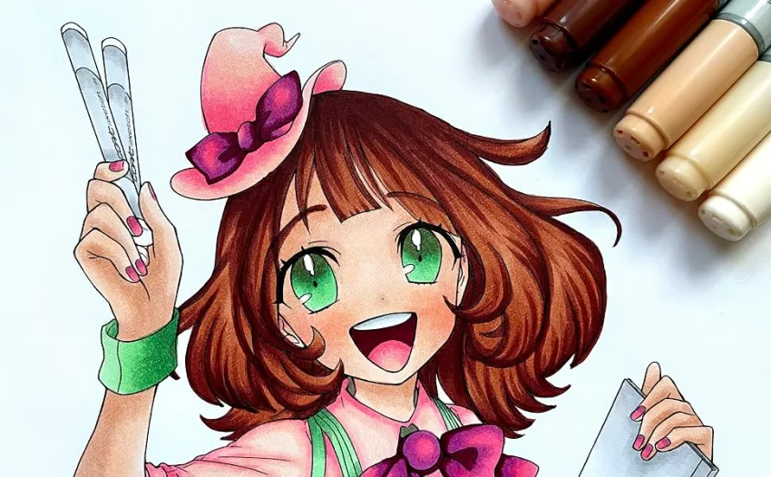 Copic Ciao, Alcohol Marker 6pc sets, Portrait Portrait Markers - Copic sketch sample illustration_flower