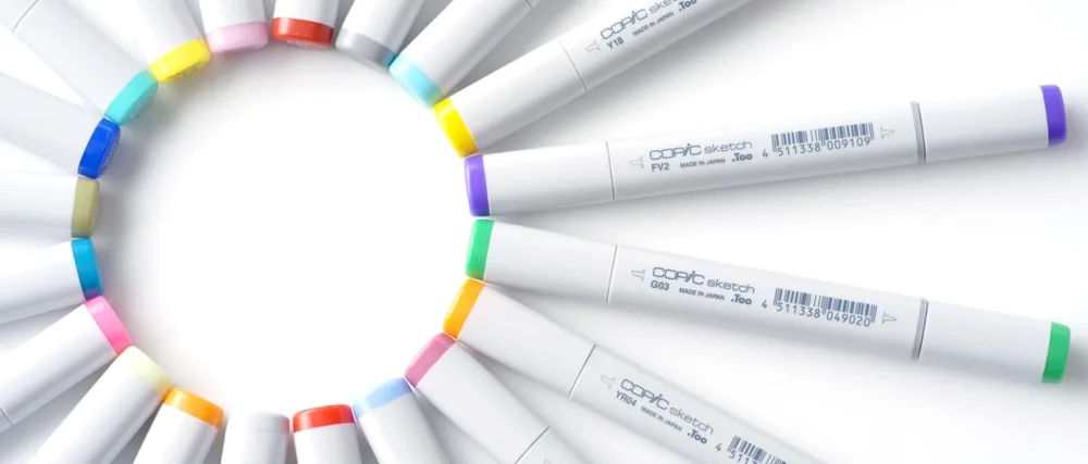Copic Markers 9-Piece Multiliner Inking Pen Set B-2, Black (MLB2) 9 Pens Black - Copic Markers_sketch
