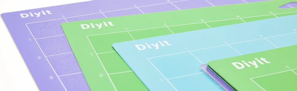 DIYIT Cutting Mat for Cricut Maker 3/Maker/Explore 3/Air 2/Air/One(3 Mats, Lightgrip/Standardgrip/Stronggrip), Vinyl Cutting Mats 12x24 Inch for DIY Projects - cricut mats 12x24 cricut cutting mat lightgrip mat vinyl cutting mat cricut cutting mat