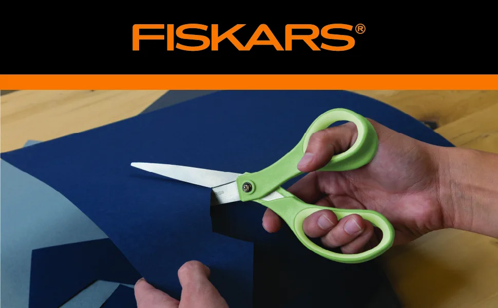 Fiskars Crafts Purpose Titanium Softgrip Fiskars Scissors, 3 Pack, Blue/Pink/Green - Fiskars Scissors