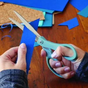 Fiskars Crafts Purpose Titanium Softgrip Fiskars Scissors, 3 Pack, Blue/Pink/Green - Fiskars Scissors