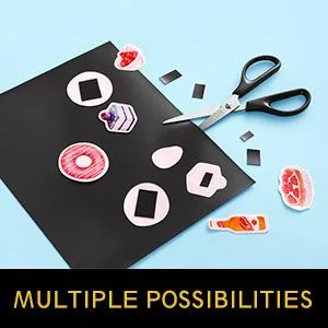 Magicfly Magnet Adhesive Sheets 8 x 10 Inch, 15 Pack Flexible Magnetic Sheets for Photos, Crafts and Die Storage, Easy Peel & Stick 8''x10'' 15 pack - Magnet Sheets