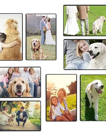 Magicfly Magnet Adhesive Sheets 8 x 10 Inch, 15 Pack Flexible Magnetic Sheets for Photos, Crafts and Die Storage, Easy Peel & Stick 8''x10'' 15 pack - magnetic photo frame