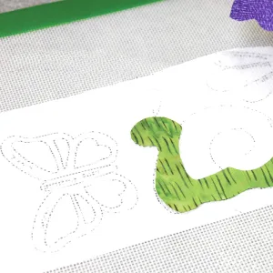 Precision Fusing Mat (17" x 17") Includes Non-Slip/Nonstick mat with See-Through Design for Appliqu Creation, and Bonus Teflon Coated Pressing Sheet! - Fusing Mat 4