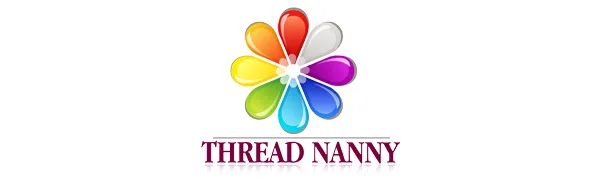 ThreadNanny 144pcs White Prewound Bobbin Thread Plastic Size L (SA155) for Brother Embroidery and Sewing Machine Polyester Thread - ThreadNanny Brand Logo
