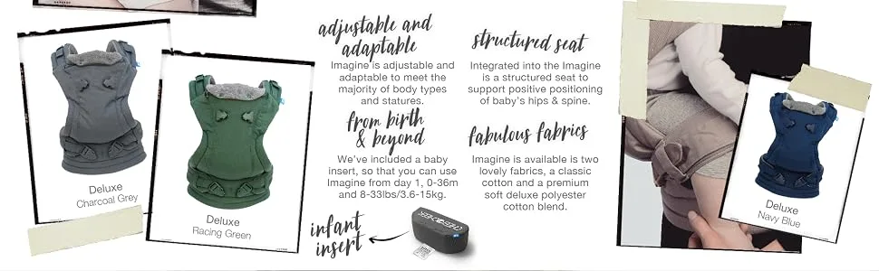 We Made Me Imagine Classic 3-in-1 Baby Carrier, Midnight Black - Features