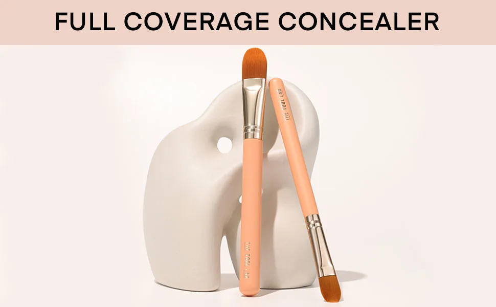 THE TOOL LAB 231,231L Full Coverage Concealer Brush - Concealer Foundation Brush Makeup Brush Stain Pore Acne-Premium Quality Synthetic Dense Bristles Cosmetic (231) - product information 3