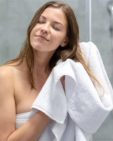 WhiteClassic Luxury Cotton Washcloths - Large Hotel Spa Bathroom Face Towel | 12 Pack | White - Bath Towel