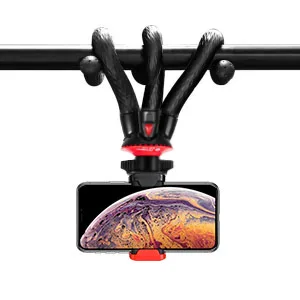 Camera Tripod, Fotopro UFO Flexible Tripod for Camera Bendable Handheld Vlogging Tripod with Phone Mount for iPhone Samsung Canon DSLR Sony Nikon - flexible tripod