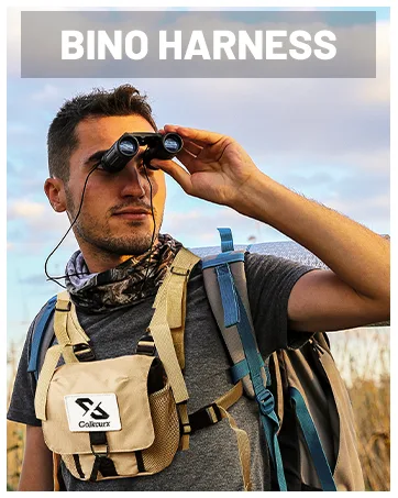Golkcurx Binocular Harness, Adjustable Bino Harness Chest Pack, Waterproof Binoculars Harness for Hiking, Hunting Khaki - product information 20
