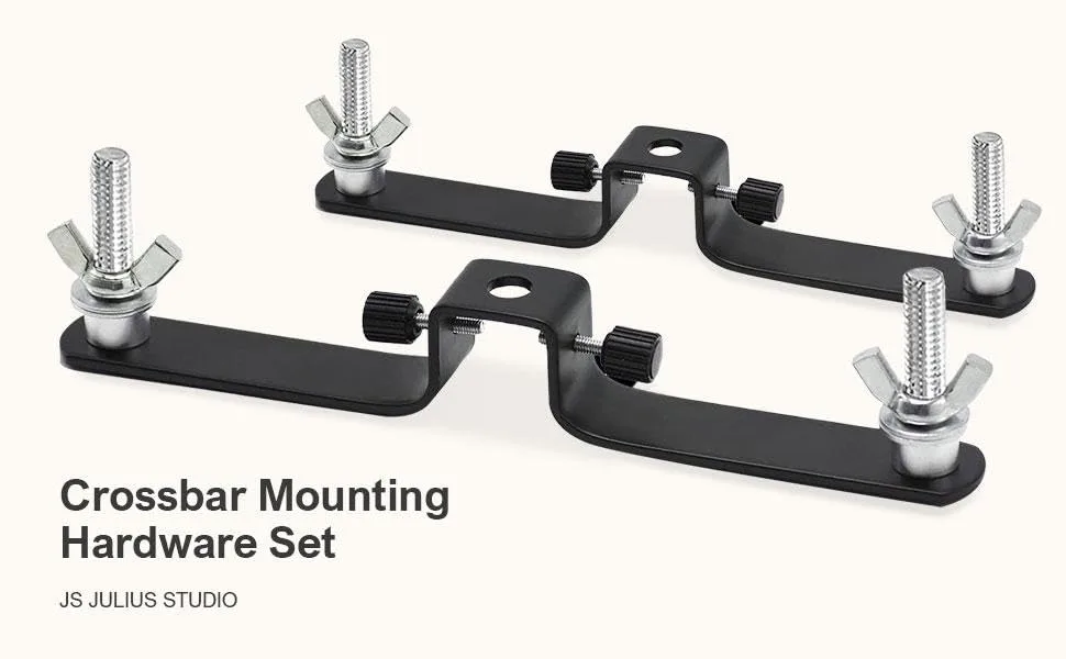 Julius Studio 2 Pack Backdrop Support System Cross Bar Mounting Hardware Set for Photo Video Studio Shooting, JSAG364 - Crossbar Mounting Hardware Set JS JULIUS STUDIO