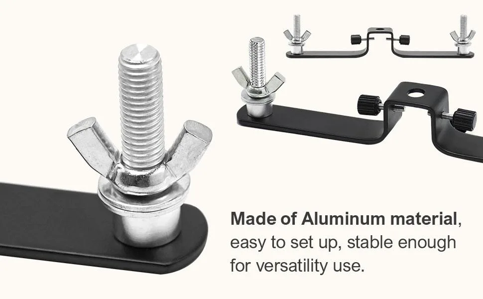 Julius Studio 2 Pack Backdrop Support System Cross Bar Mounting Hardware Set for Photo Video Studio Shooting, JSAG364 - Made of Aluminum material, easy to set up, stable enough for versatility use.